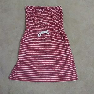 Preppy Red and White Coverup